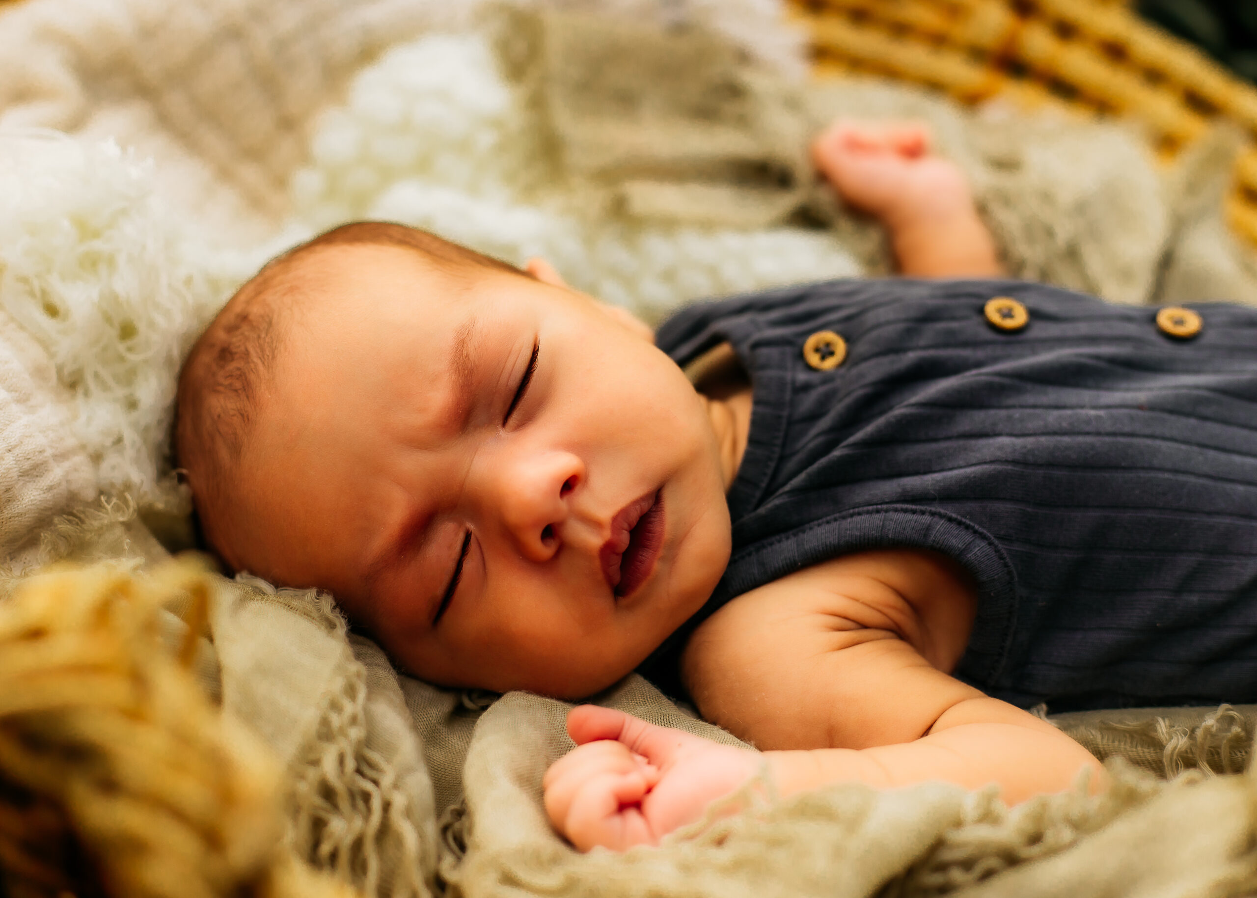 newborn in moses basket