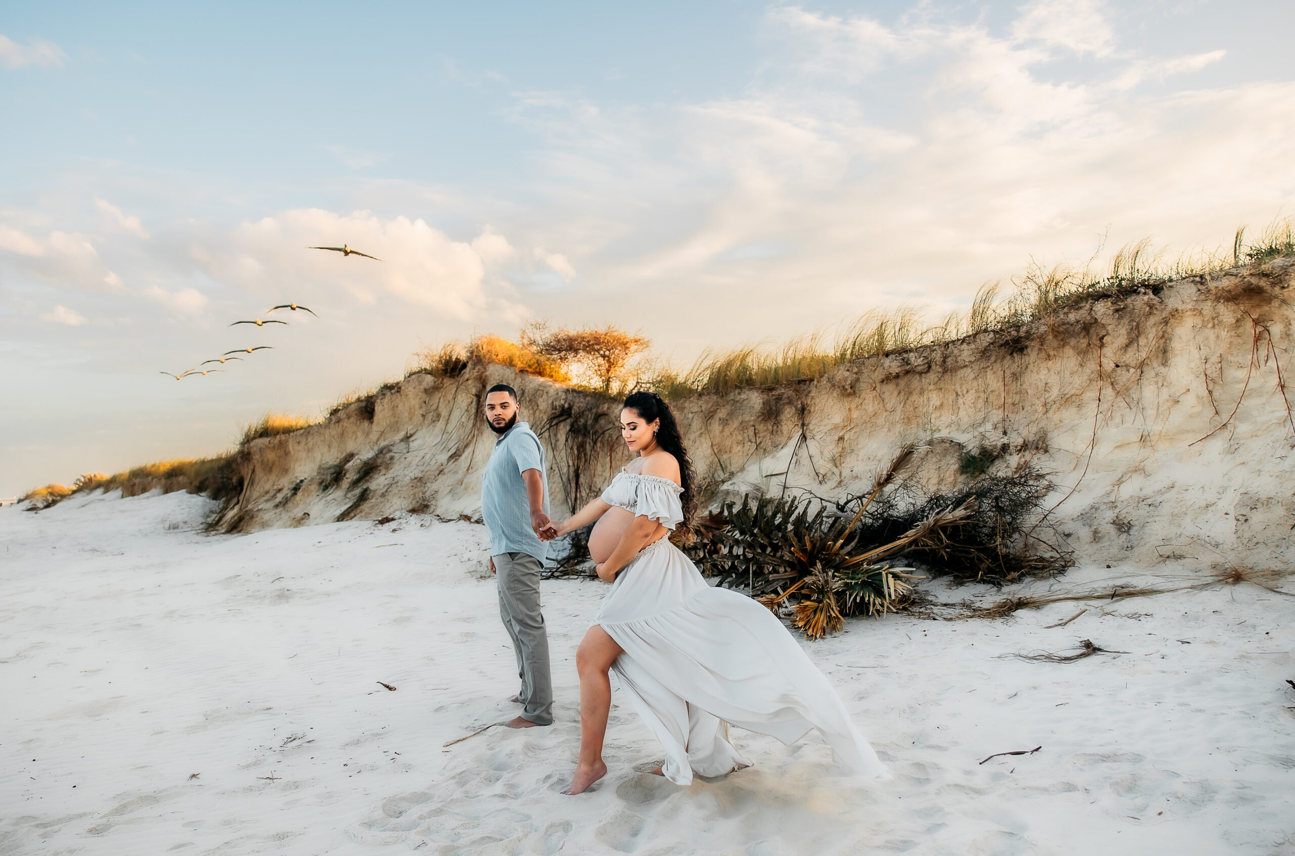 Maternity Session Washington Oaks Garden State Park St. Augustine Florida