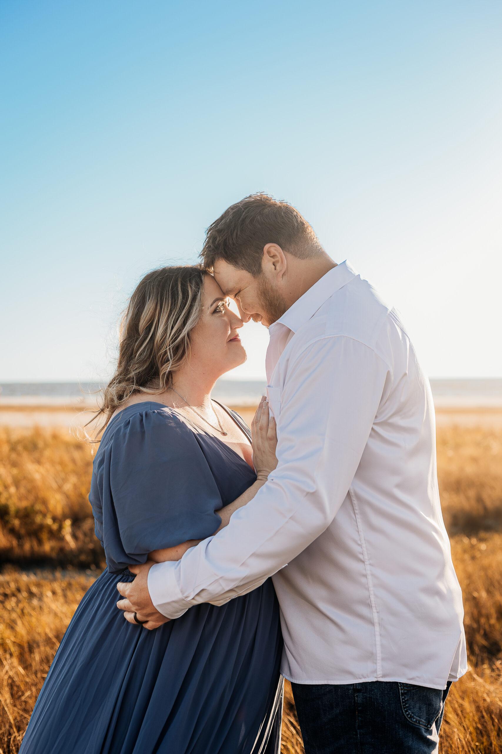 Engagement couples session at bowditch point park in fort myers florida